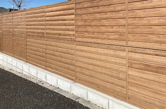 木調フェンス