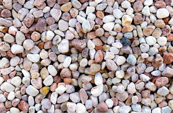 カラー砂利敷設施工