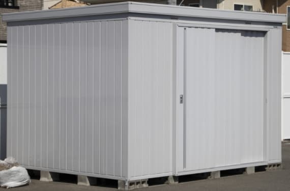 基礎付き物置設置