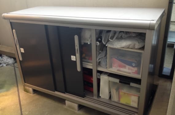 既存物置の移設工事