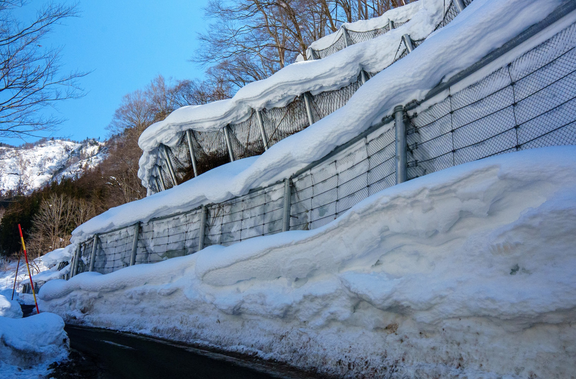 雪害対応の復旧工事